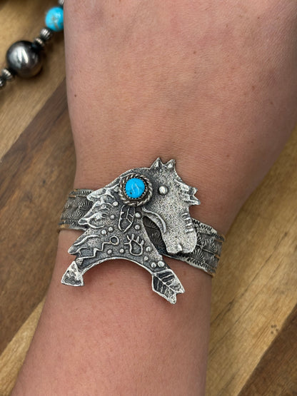 Turquoise Horse #96-18 Cuff