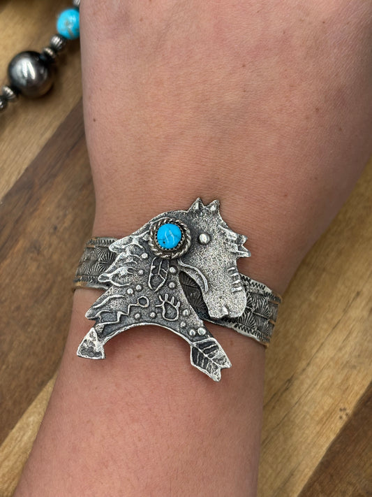 Turquoise Horse #96-18 Cuff