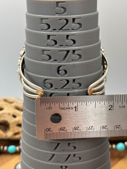 Coral #96-14 Cuff by Justina Wilson, Navajo