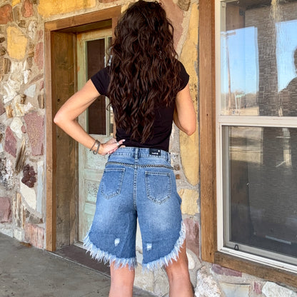 Outlaw Cutoff Denim Shorts