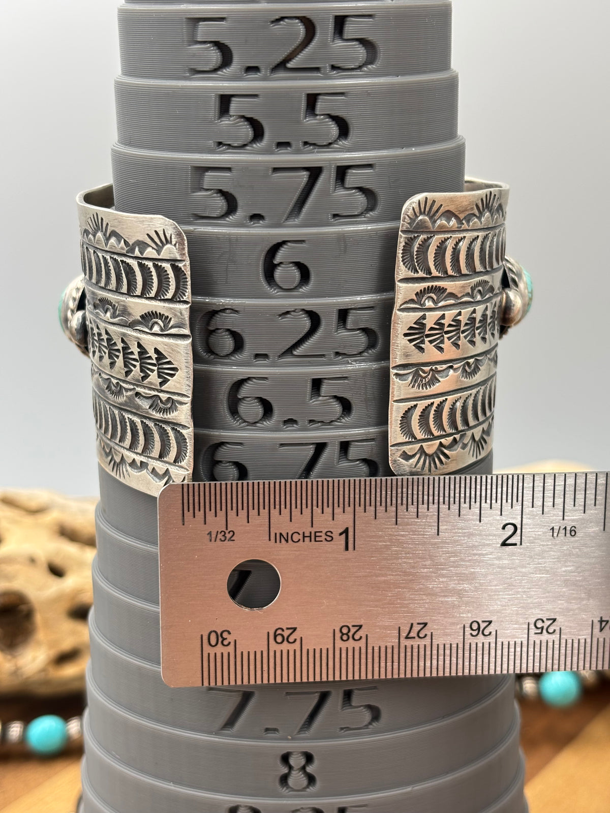 Kingman Turquoise #96-12 Cuff by Rick Enriquez X Donovan Skeet, Navajo