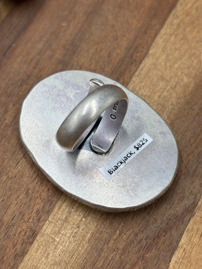 Blackjack #96-6 Adjustable Ring by Jason Ogg
