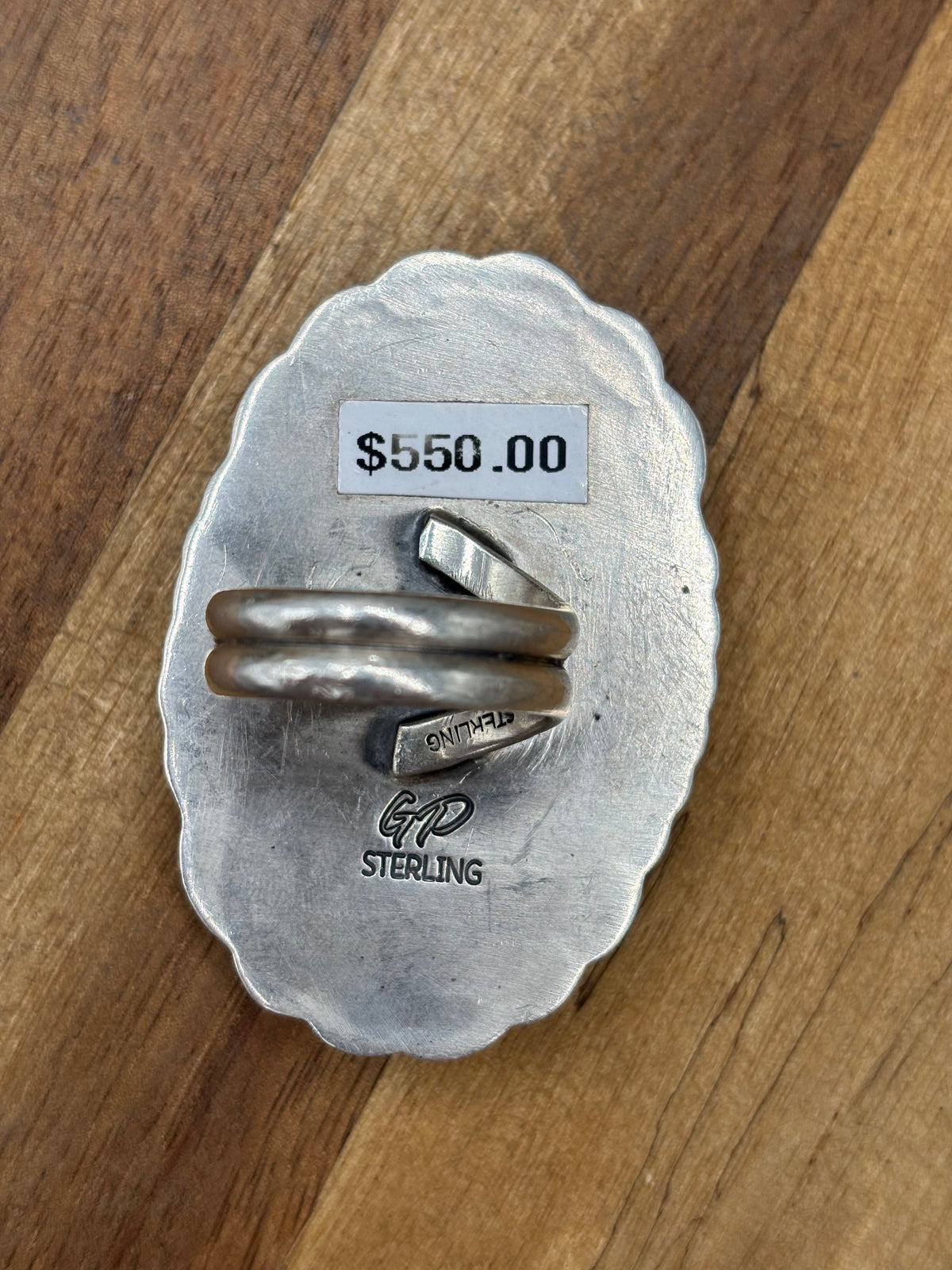 Blackjack #96-5 Adjustable Ring by Gilbert Platero, Navajo