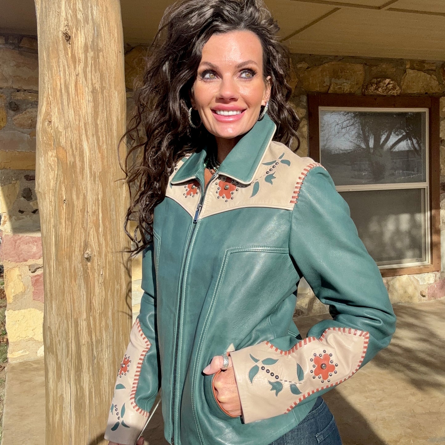 Desert Rose Leather Jacket