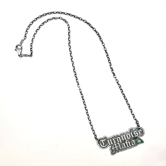 18" Turquoise Mafia Necklace