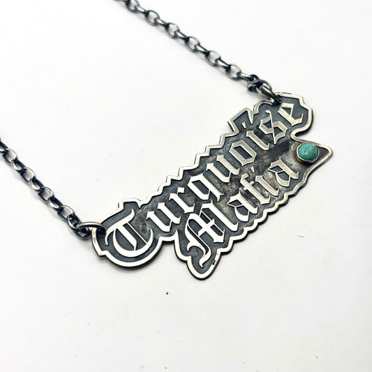 18" Turquoise Mafia Necklace
