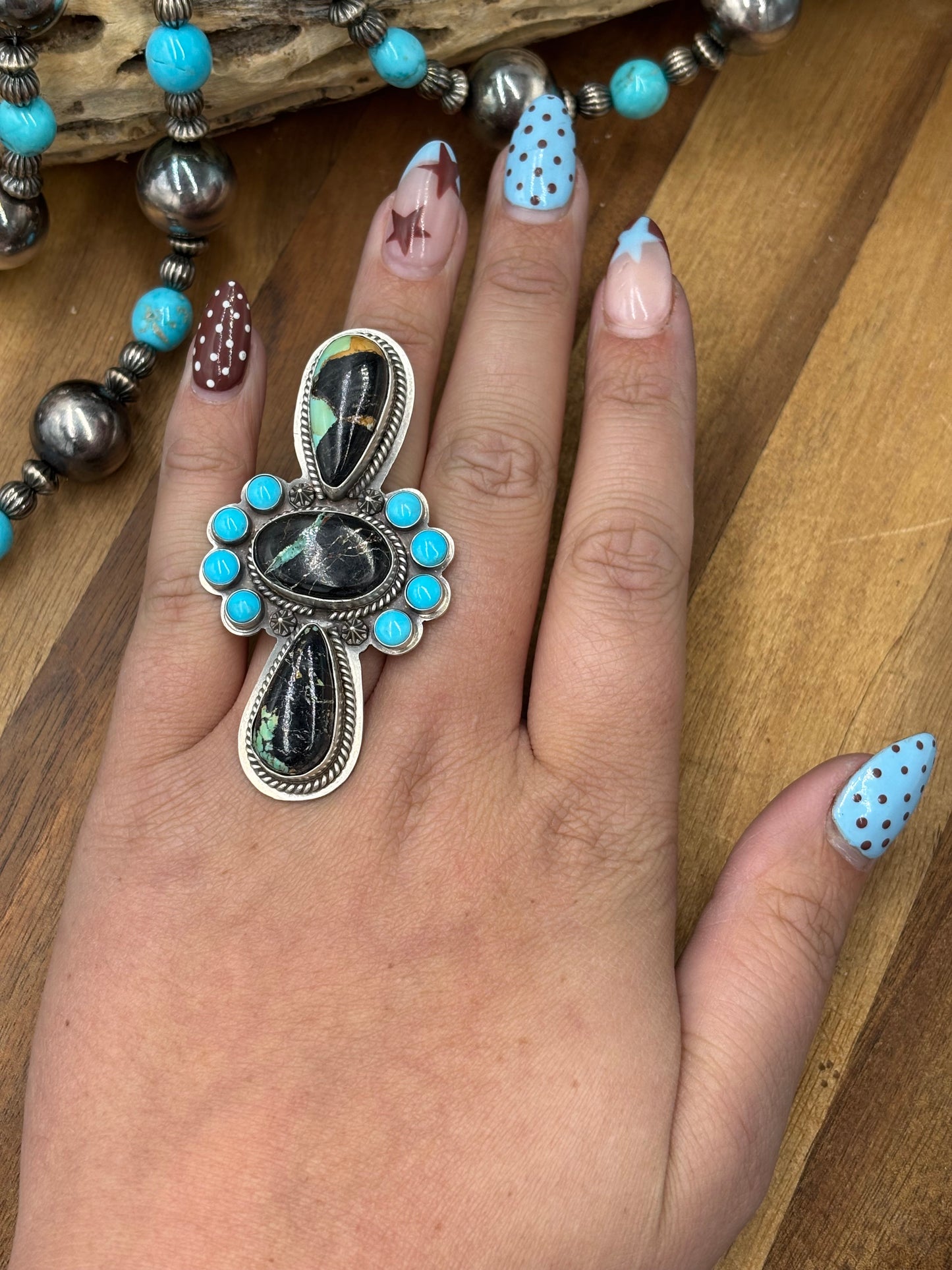 Blackjack & Sleeping Beauty #96-2 Size 8 Ring
