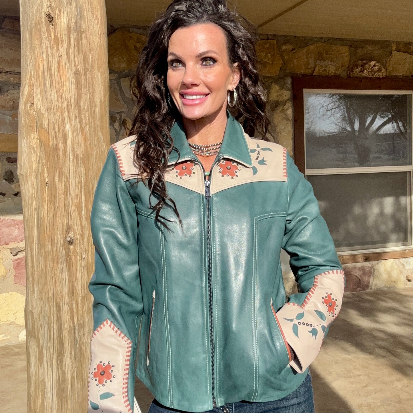 Desert Rose Leather Jacket