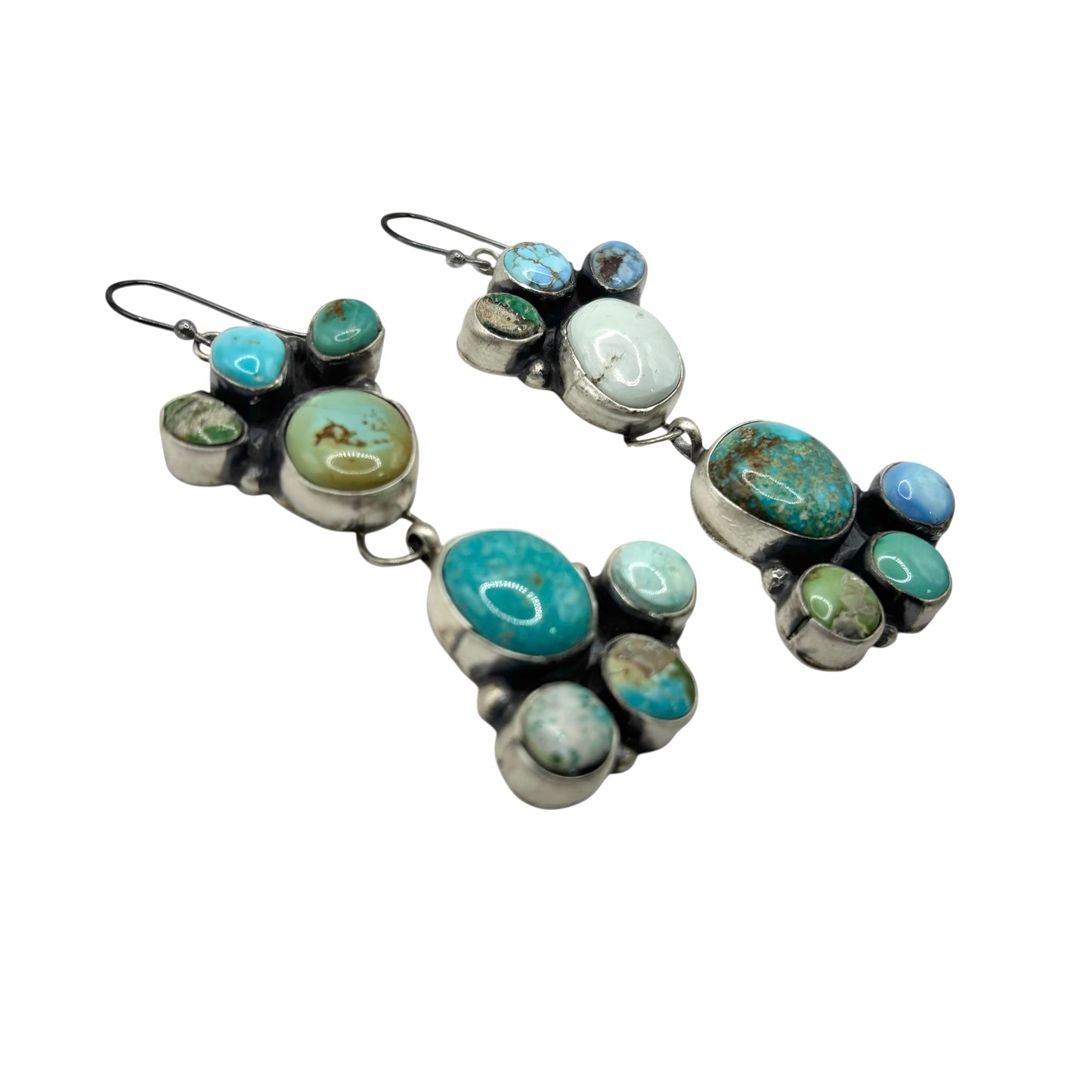 Drop Earrings Mixed Mines by Ella Peters, Navajo