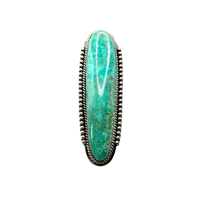 Kingman Stone Statement Ring Size 9 Handmade in New Mexico