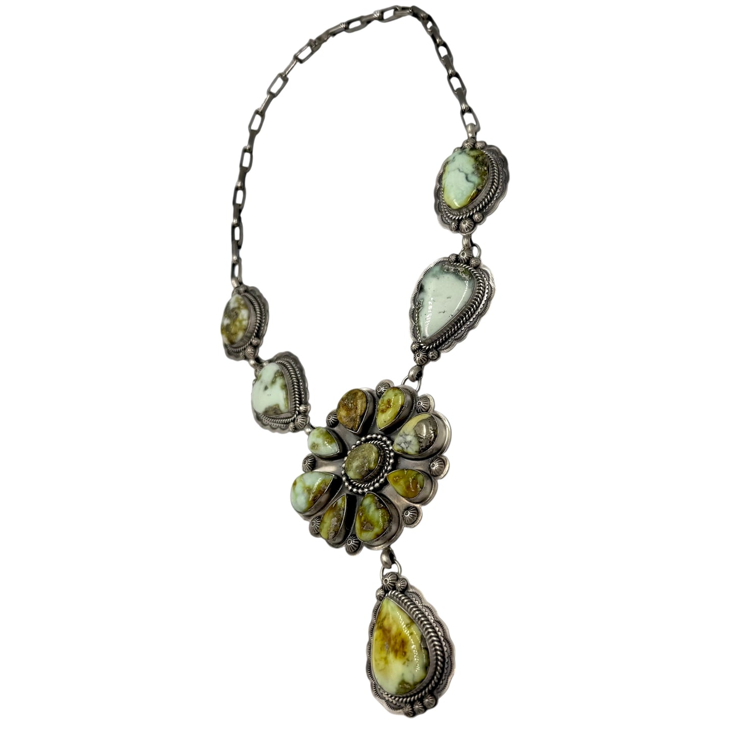 Palomino Statement Cluster Necklace