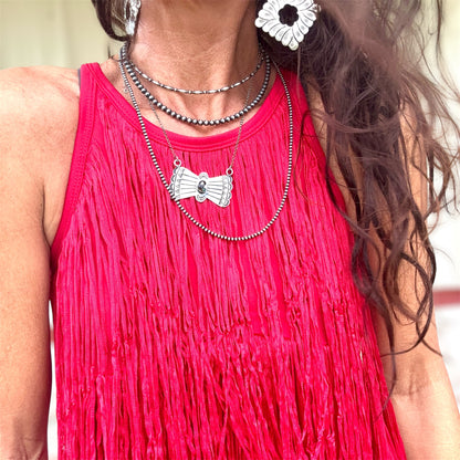 Rhythm & Red Fringe Dress