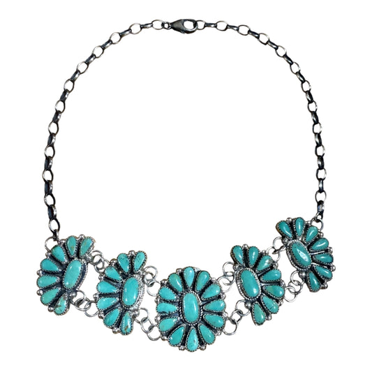 Turquoise Cluster Choker