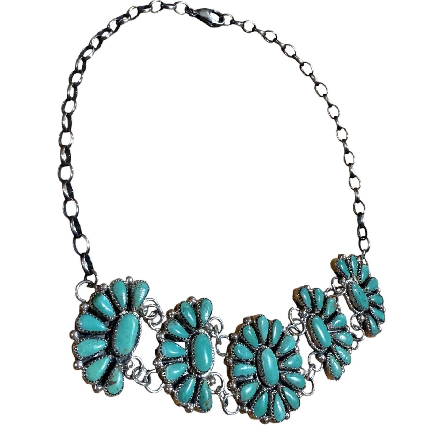 Turquoise Cluster Choker