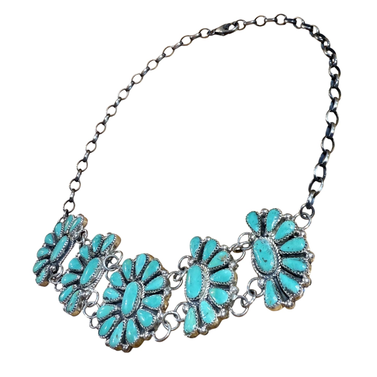 Turquoise Cluster Choker