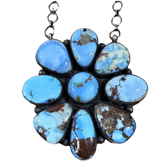 Golden Hills Cluster Necklace by Antionette Martinez