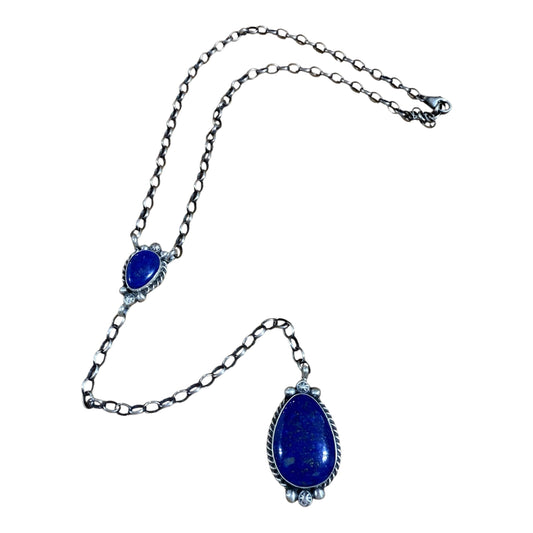 Lapis Lariat Necklace by Augustine Largo