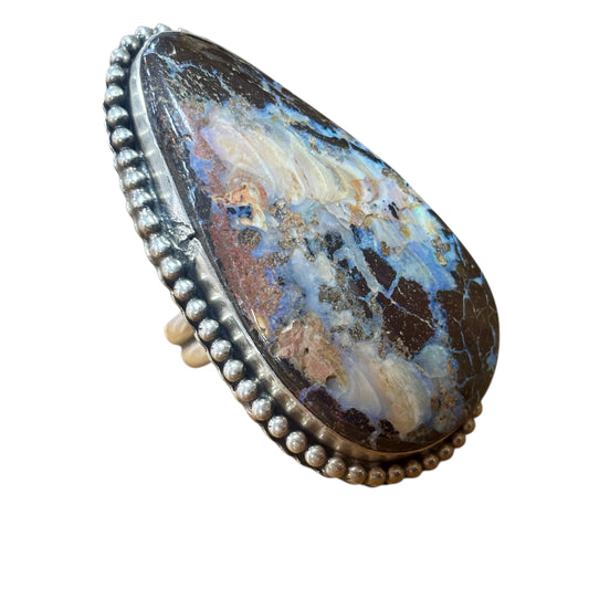 Boulder Opal Ring Adjustable