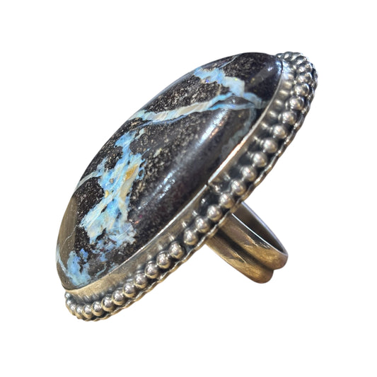 Boulder Opal Statement Ring Adjustable