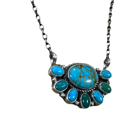 Mixed Mines Turquoise Necklace by Gerildine James