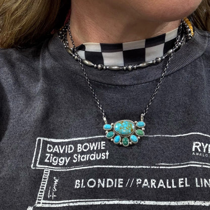 Mixed Mines Turquoise Necklace by Gerildine James