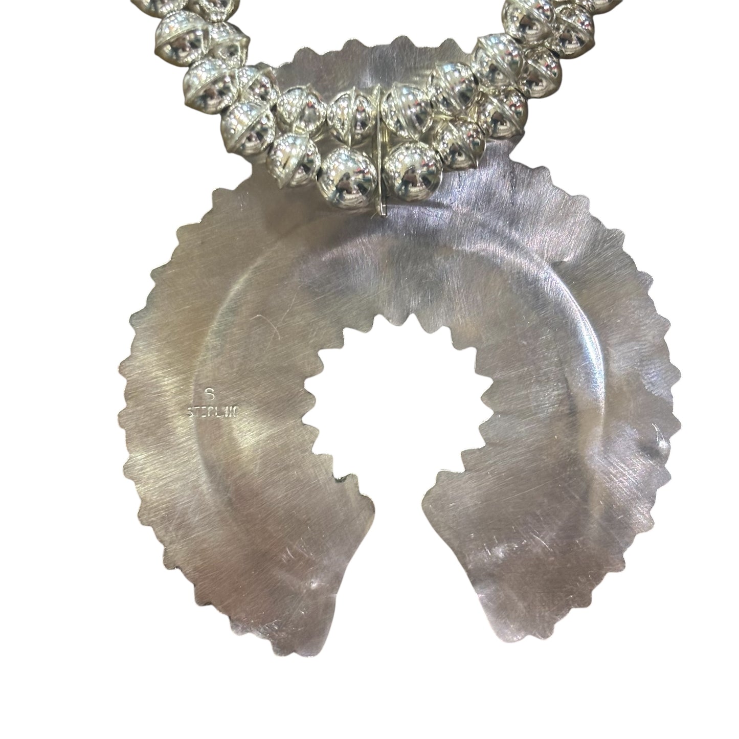 Mixed Block Stone Squash Blossom Necklace Set