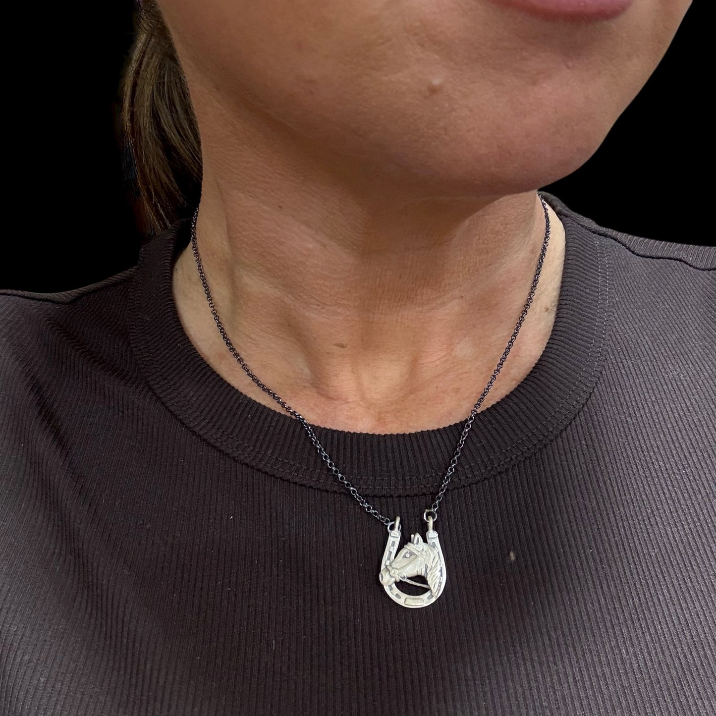 16" Horse Shoe Necklace