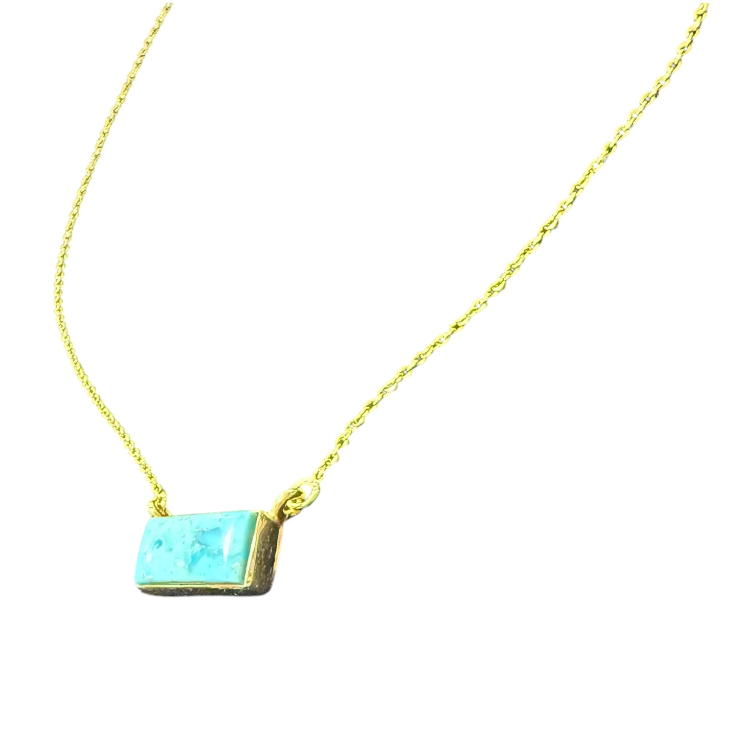 16" 14k Gold Plated SS Bar Necklace