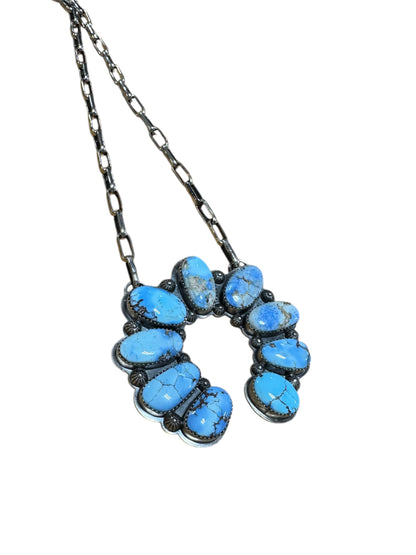 17" Golden Hills Naja Necklace by T. Nez Sr.