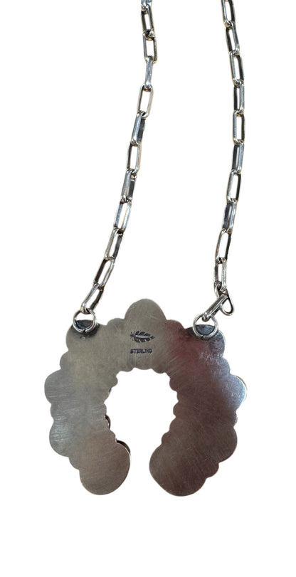 17" Golden Hills Naja Necklace by T. Nez Sr.