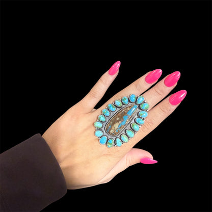 Ribbon Royston and Sonoran Gold Statement Ring