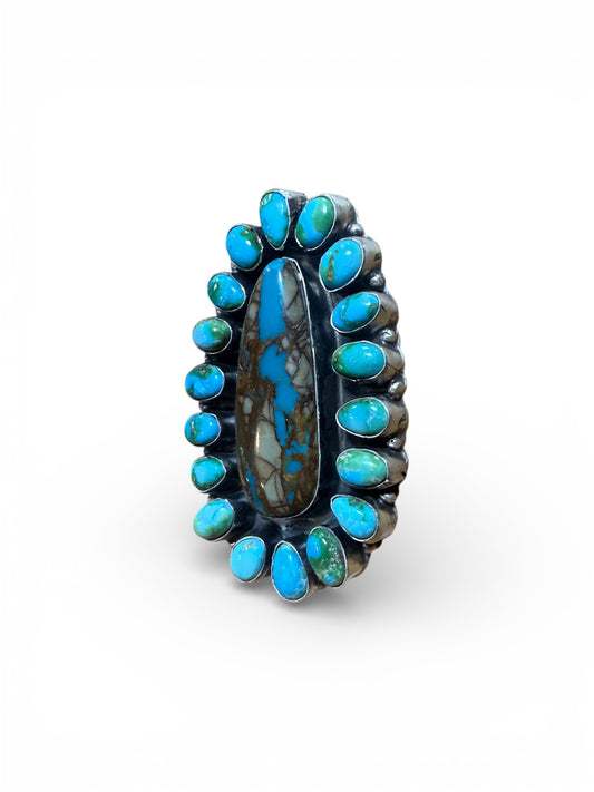 Ribbon Royston and Sonoran Gold Statement Ring