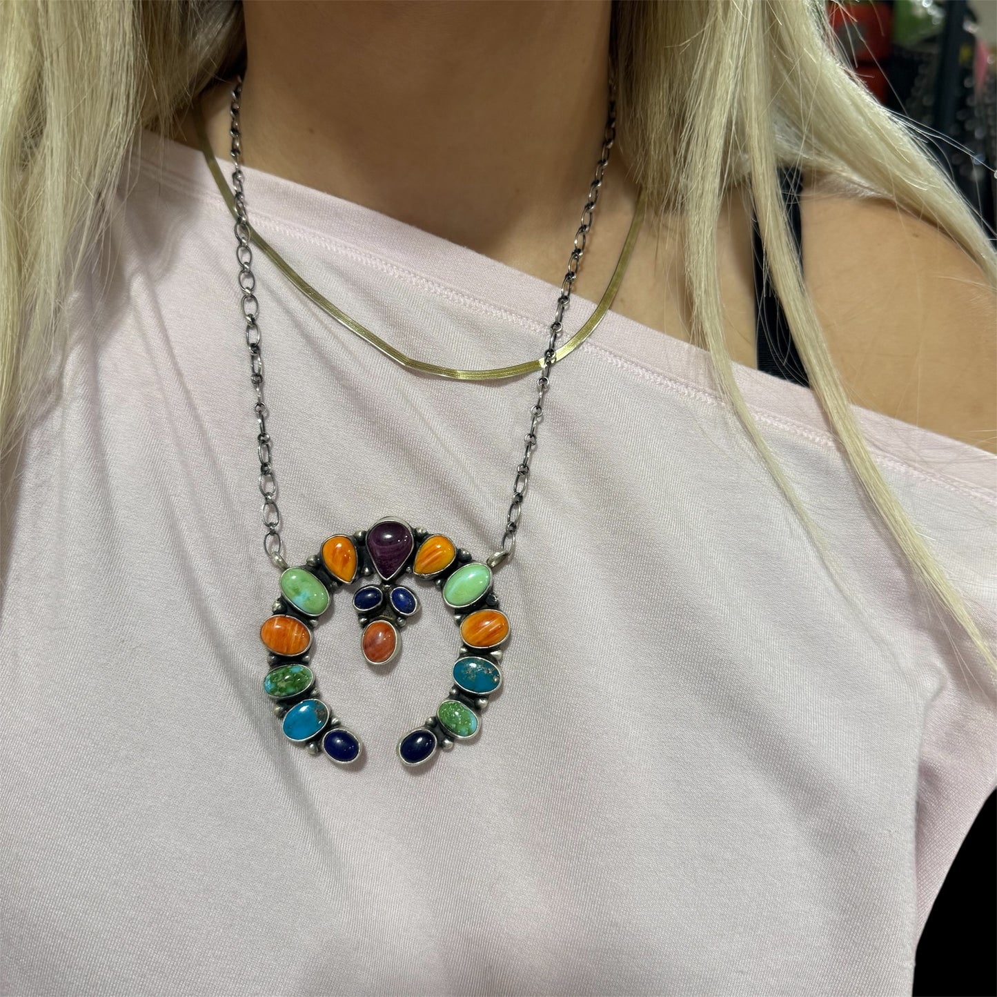 Ella Peters Multi-stone Naja Necklace