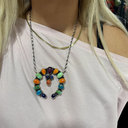 Ella Peters Multi-stone Naja Necklace