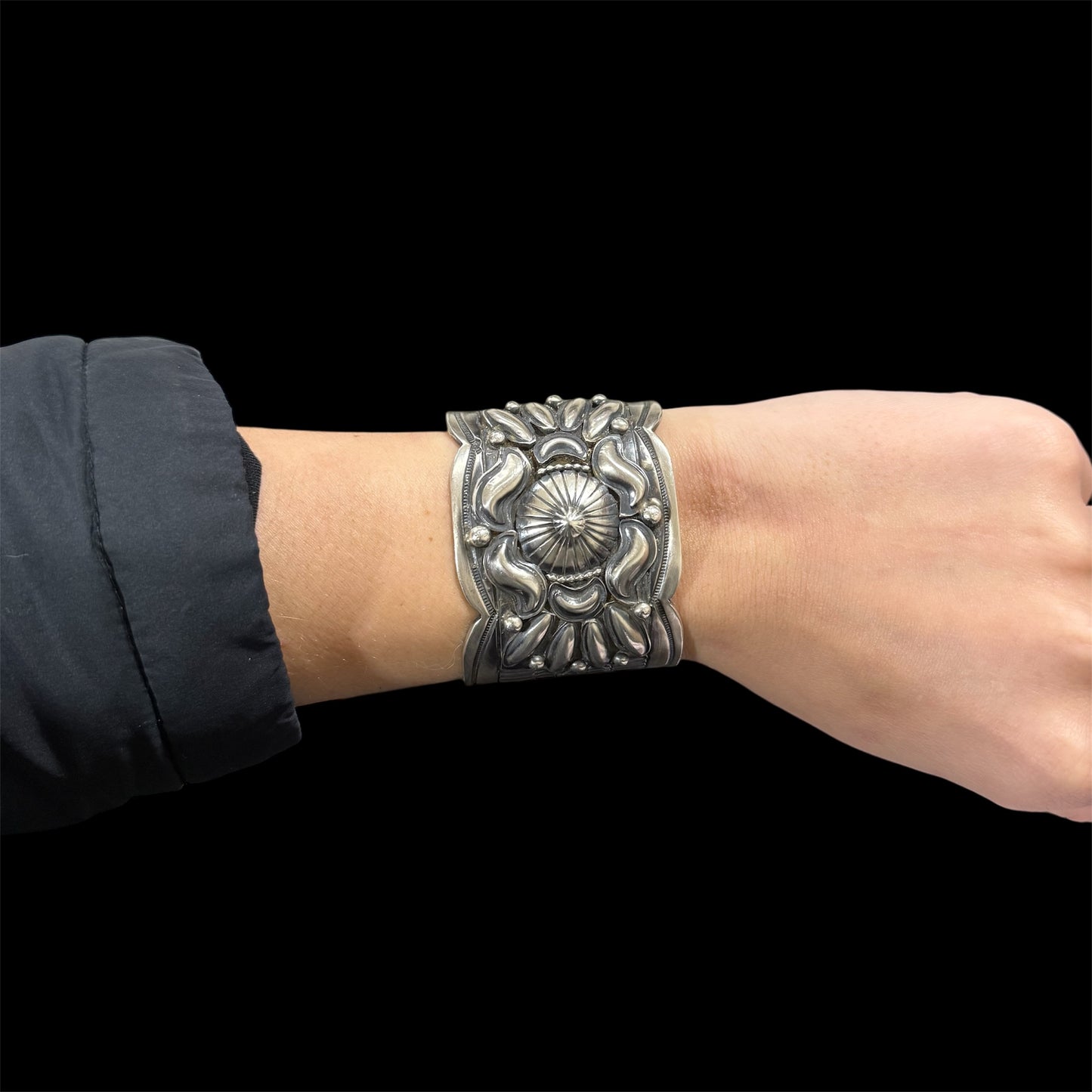 Silver Statement Cuff by Tilli John