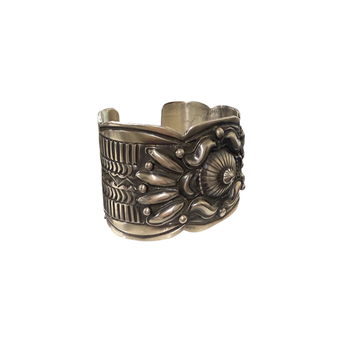 Silver Statement Cuff by Tilli John