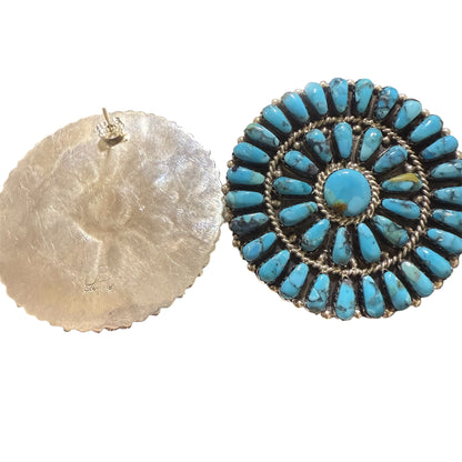 Turquoise Cluster Earrings