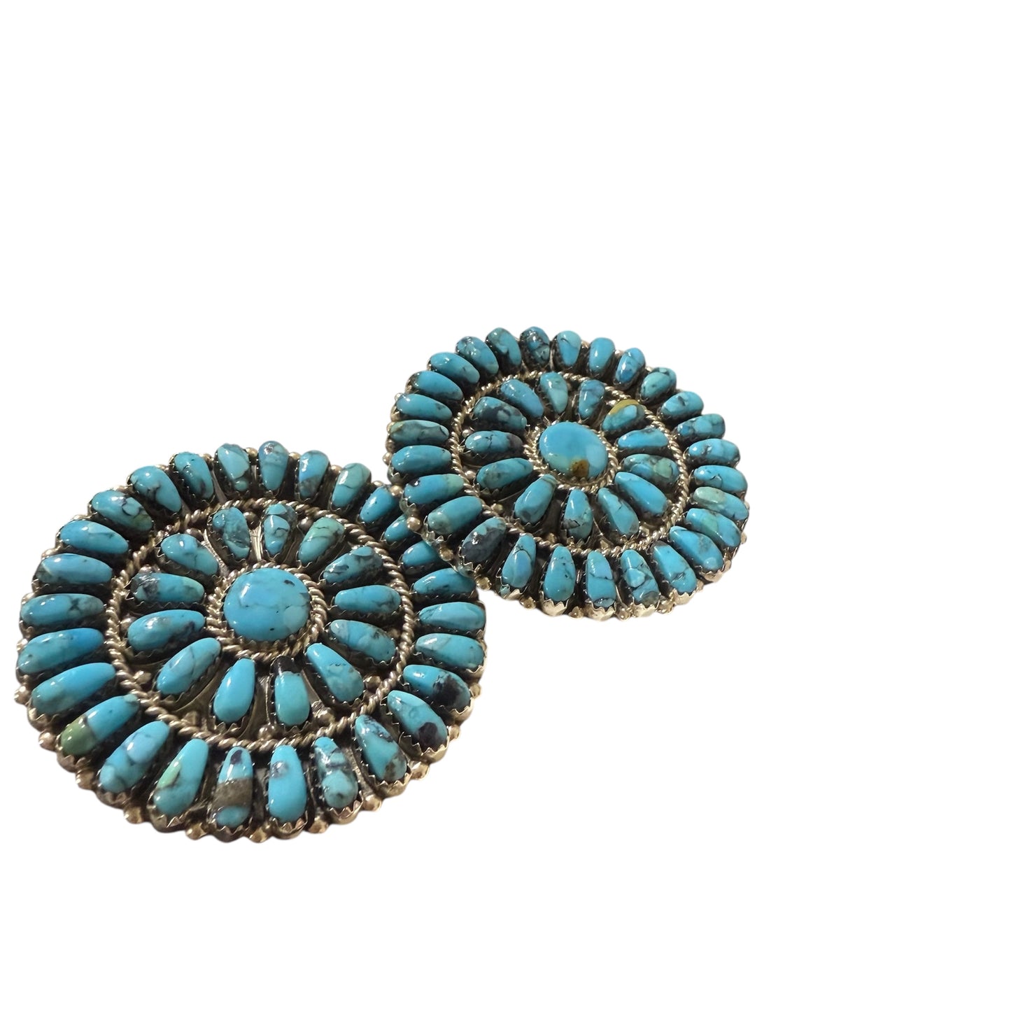 Turquoise Cluster Earrings