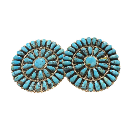 Turquoise Cluster Earrings
