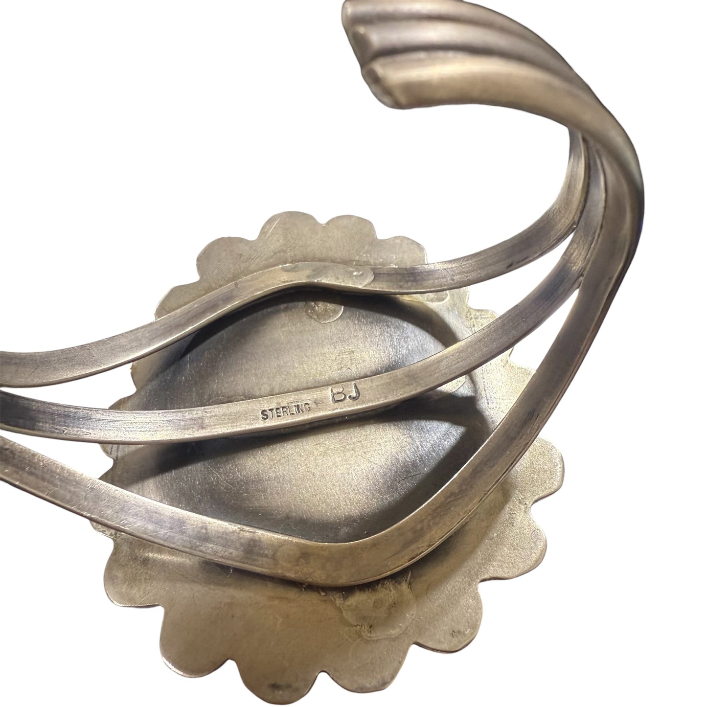 White Buffalo & Pink Conch Statement Cuff