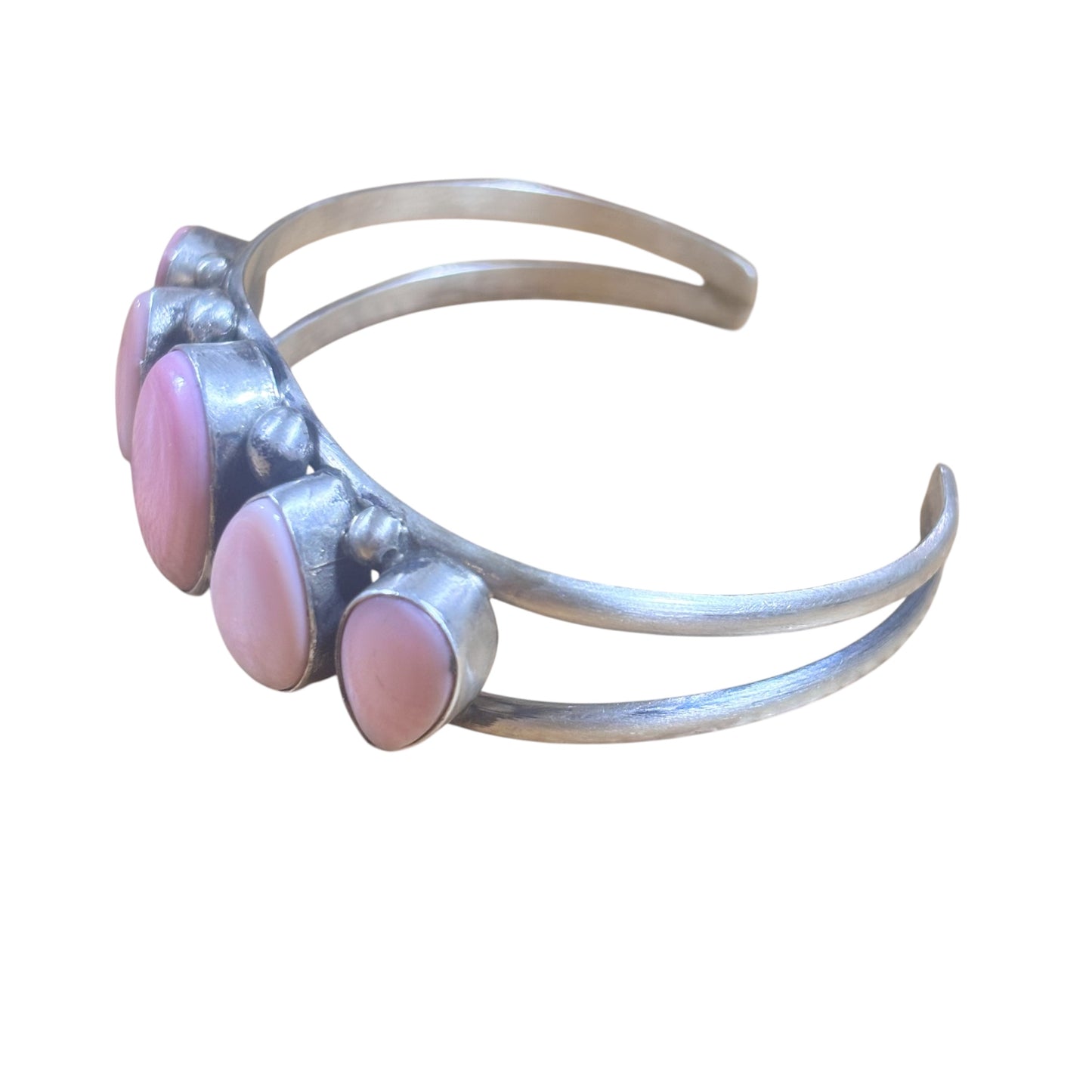 5 Stone Pink Conch Cuff