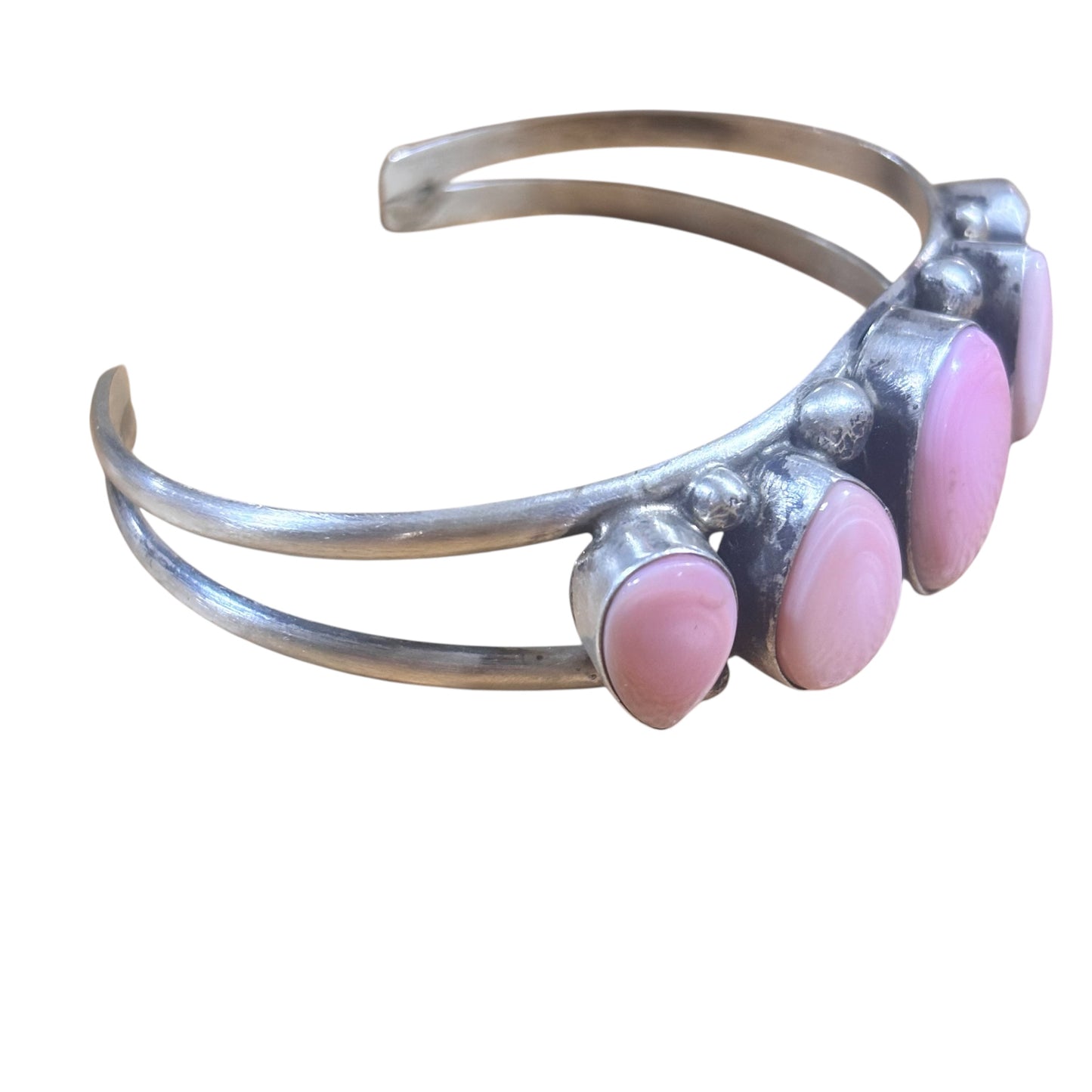 5 Stone Pink Conch Cuff