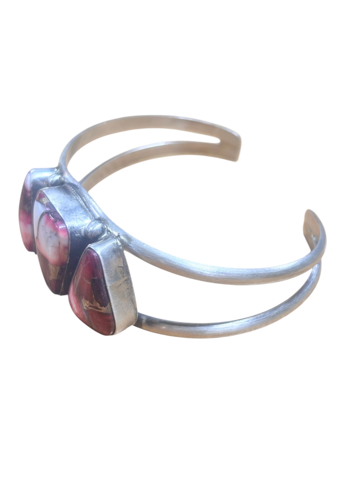 3 Stone Rose Dahlia Cuff  #1