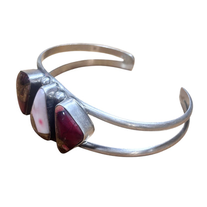 3 Stone Rose Dahlia Cuff #2