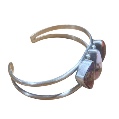 3 Stone Rose Dahlia Cuff #2