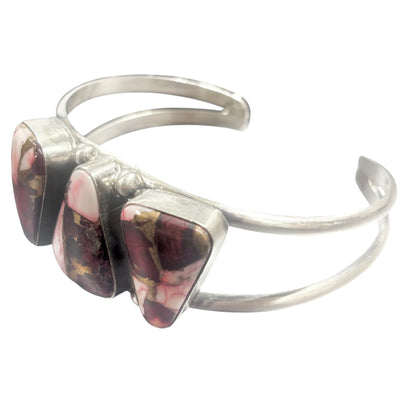 3 Stone Rose Dahlia Cuff #3