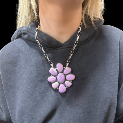 Phosphosiderite Cluster Statement Necklace