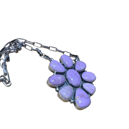 Phosphosiderite Cluster Statement Necklace