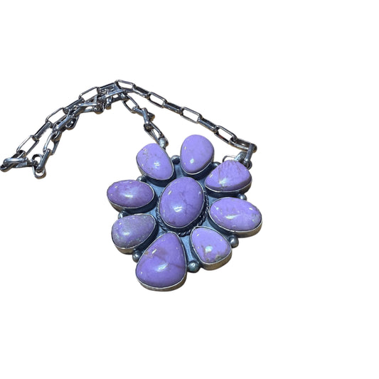 Phosphosiderite Cluster Statement Necklace