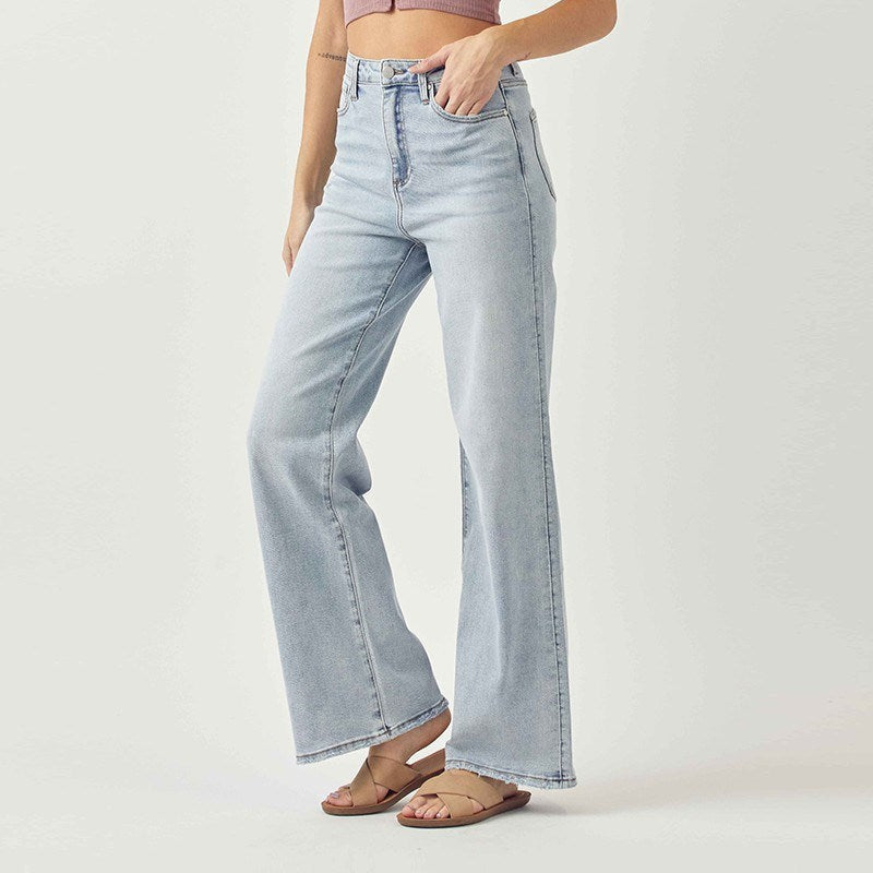 The Bailey High Rise Light Wash Wide Flare Jean Plus Size *Product Photos Coming Soon*